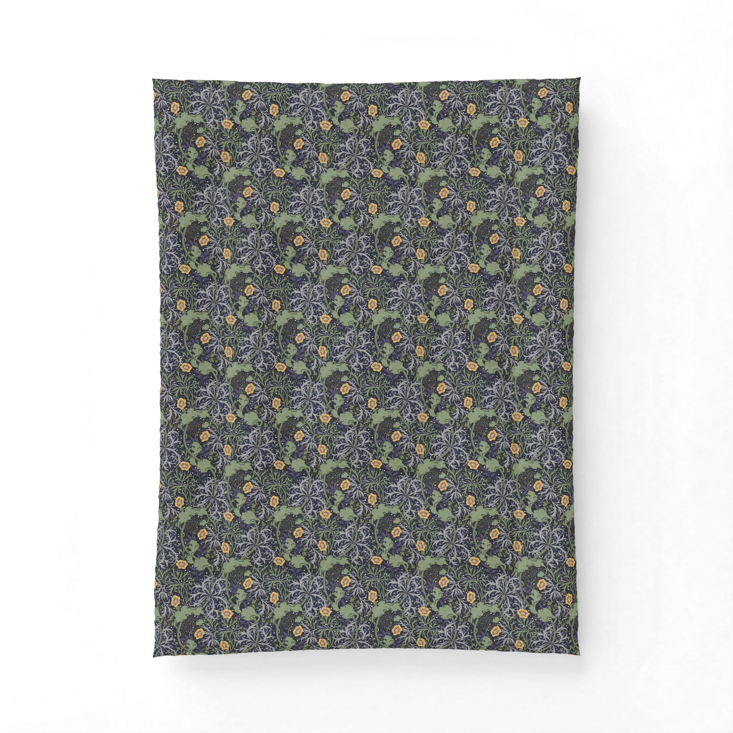 Floral patterned fabric swatch on a white background