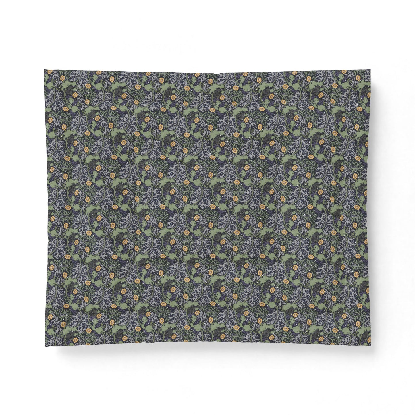 Floral patterned fabric swatch on a white background