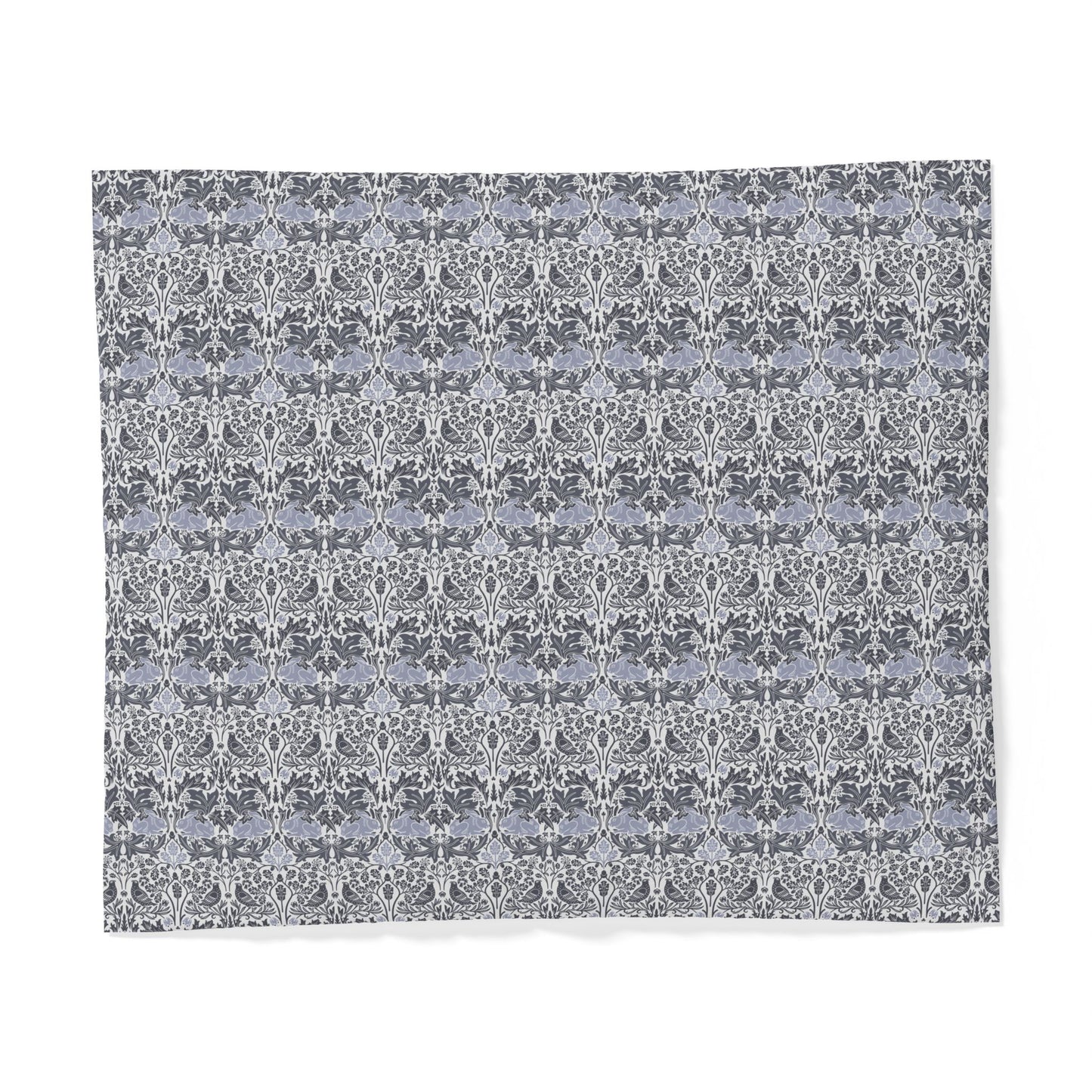 Patterned cotton duvet cover with a geometric design on a white background