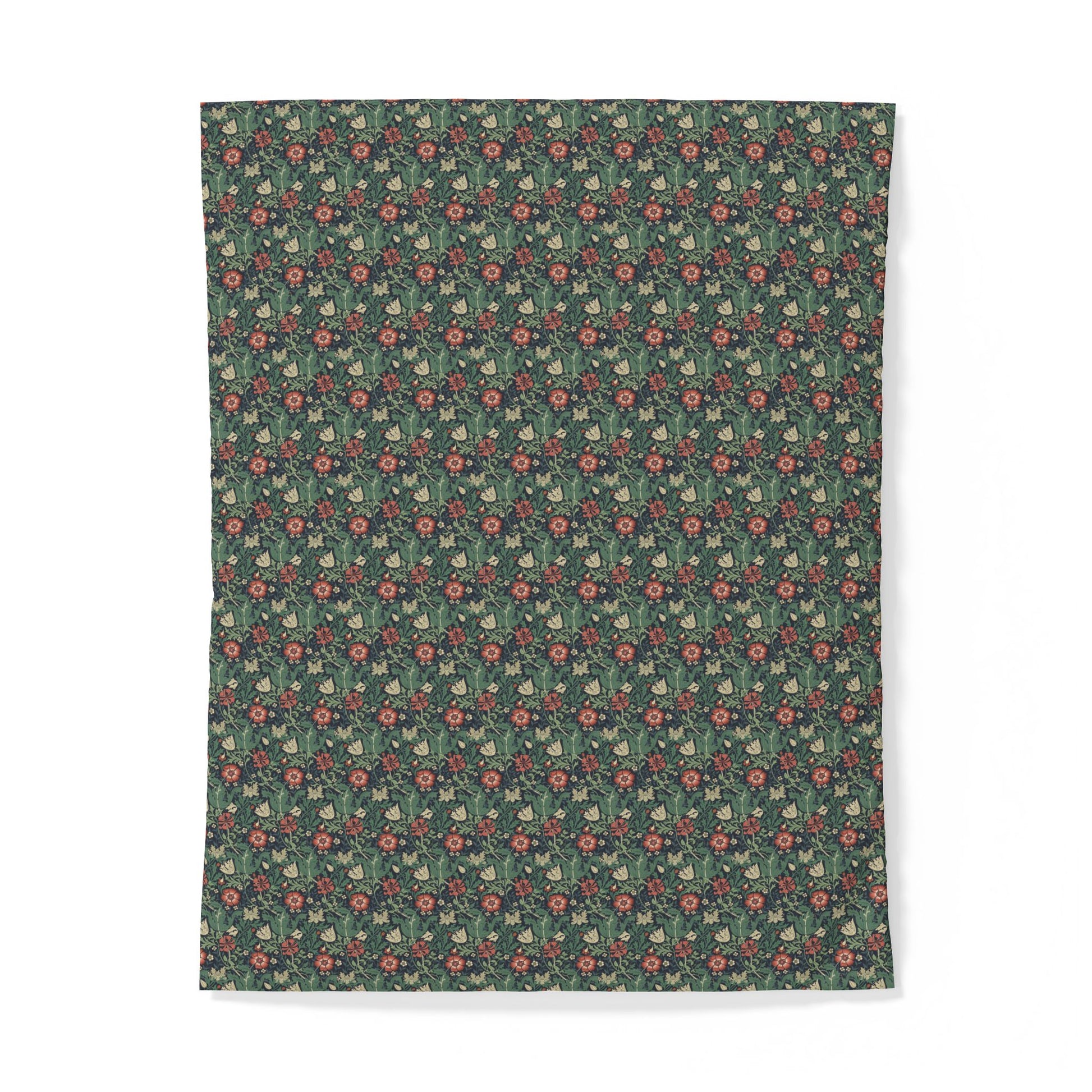 Cotton Duvet Cover inspired by William Morris & Co in a pattern called Compton Collection (Hill Cottage)