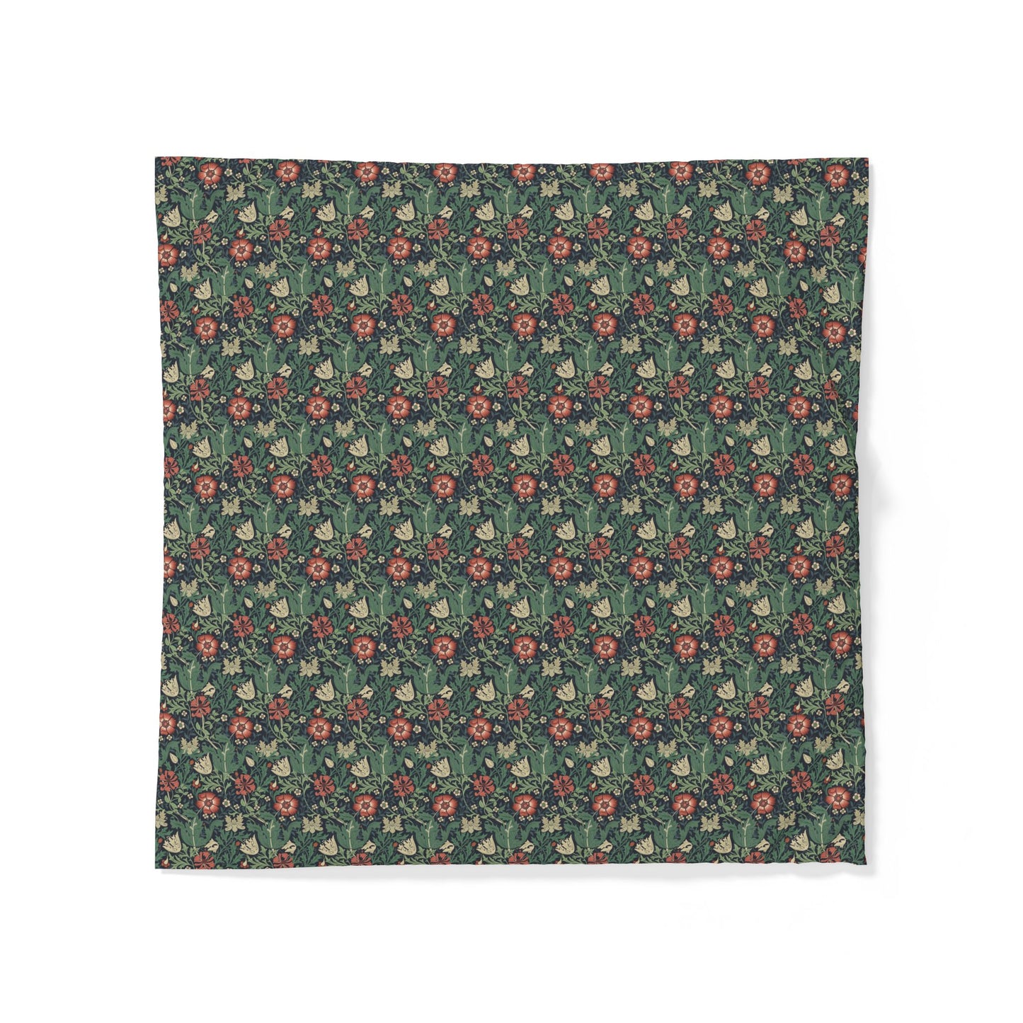 Cotton Duvet Cover inspired by William Morris $ Co in a pattern called Compton Collection (Hill Cottage)