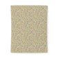 Floral patterned cotton duvet cover on a white background