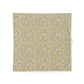Floral patterned cotton fabric duvet cover on a white background