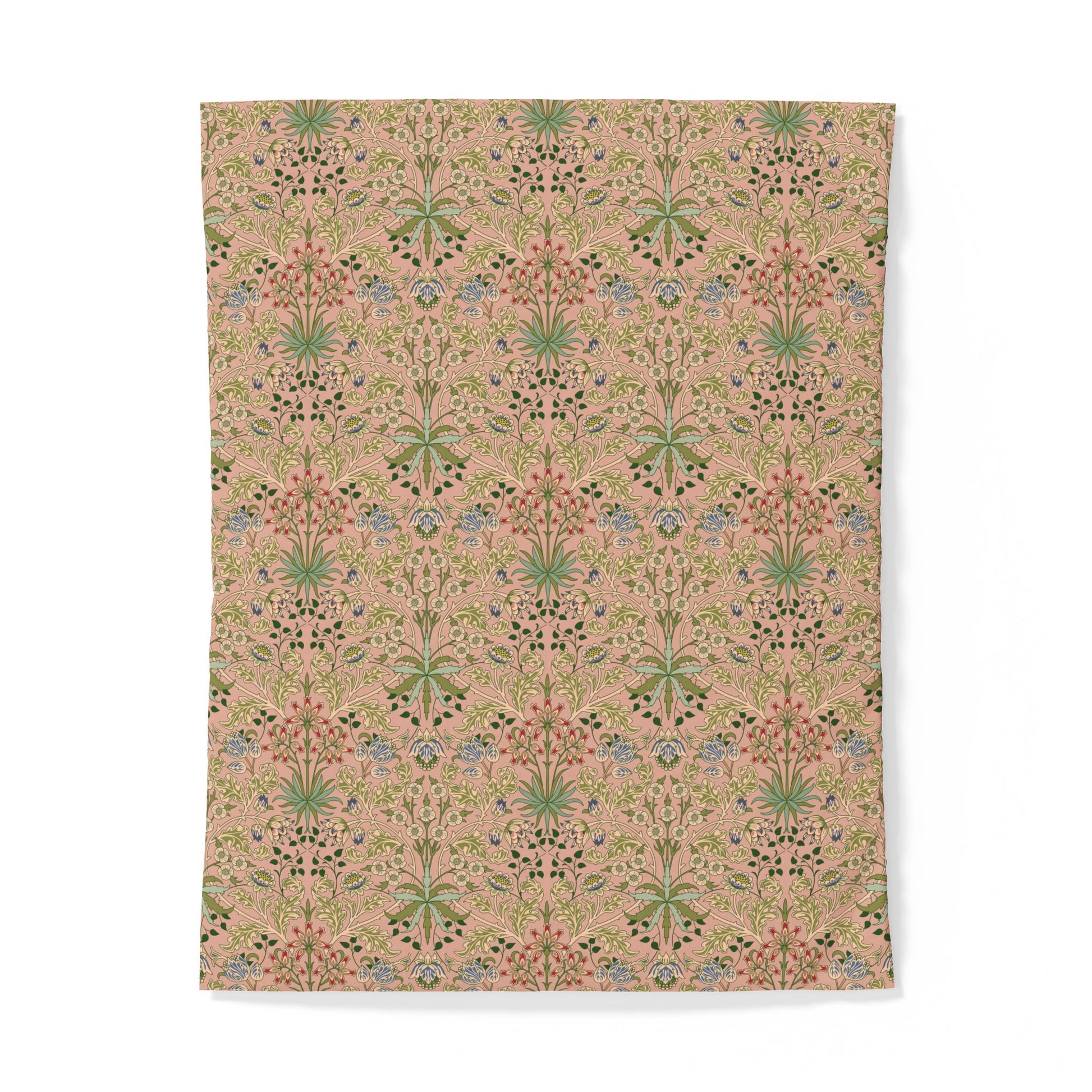 Floral patterned notebook on a white background