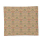 Patterned cotton duvet cover with floral design on a white background