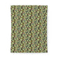 Floral patterned cotton duvet cover on a white background