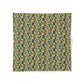 Floral patterned cotton fabric duvet cover on a white background