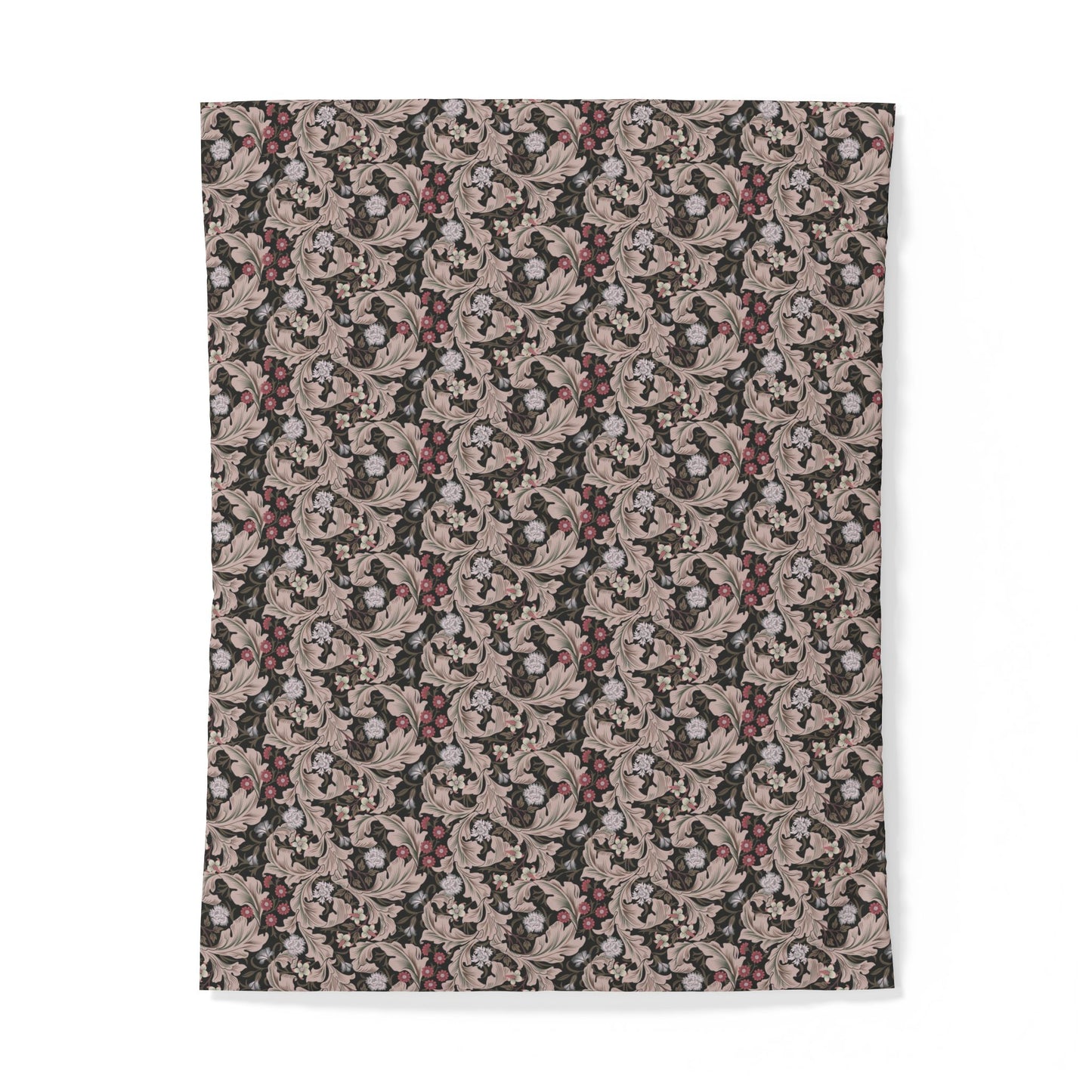 Patterned cotton fabric duvet cover on a white background