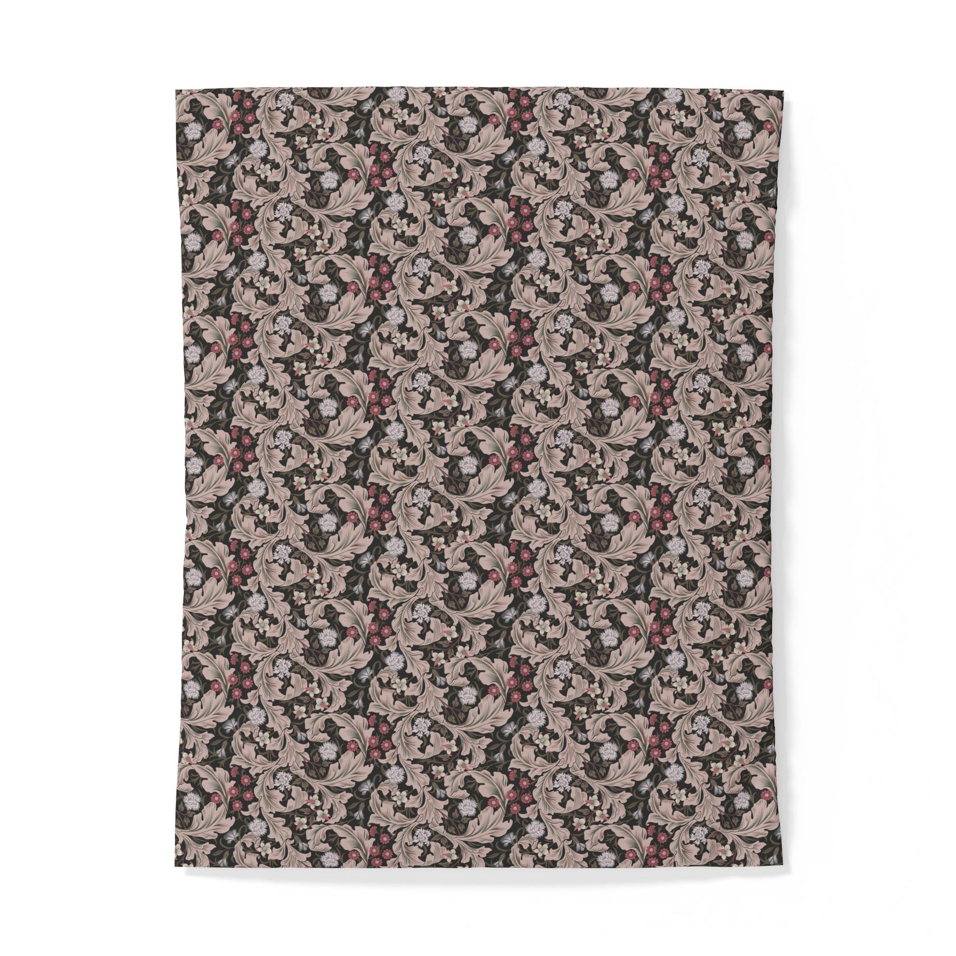 Patterned cotton fabric duvet cover on a white background