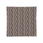 Floral patterned cotton fabric duvet cover on a white background