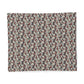 Floral patterned cotton duvet cover on a white background
