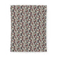 Floral patterned cotton duvet cover on a white background