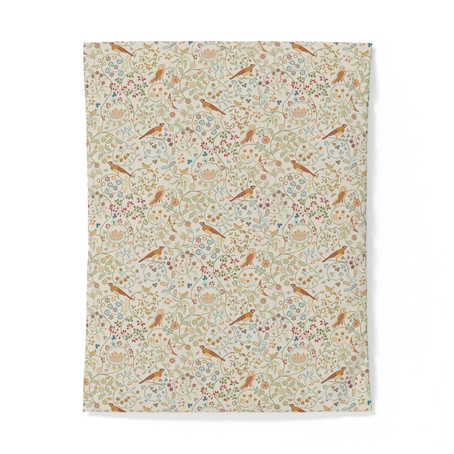 Cotton Duvet Cover inspired by William Morris - Newill Collection (Day)