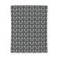 Patterned cotton fabric duvet cover on a white background