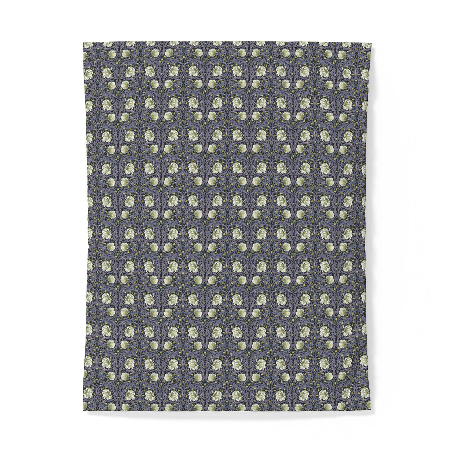 Patterned cotton fabric duvet cover on a white background