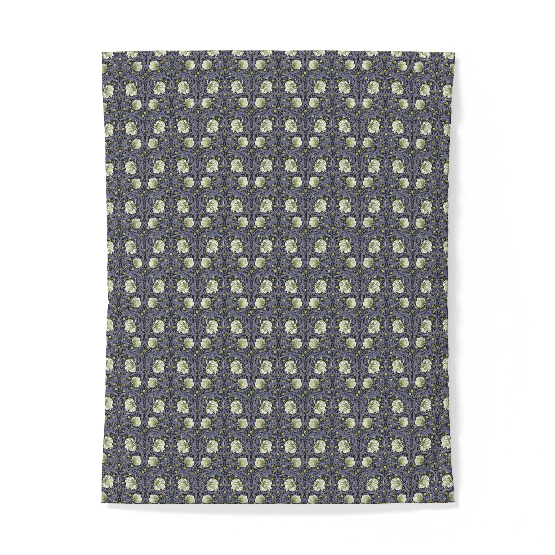 Patterned cotton fabric duvet cover on a white background