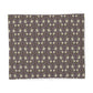 Patterned cotton duvet cover with a geometric design on a plain background