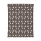 Patterned cotton fabric duvet cover with floral design on a plain background