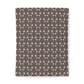 Patterned cotton fabric duvet cover on a white background
