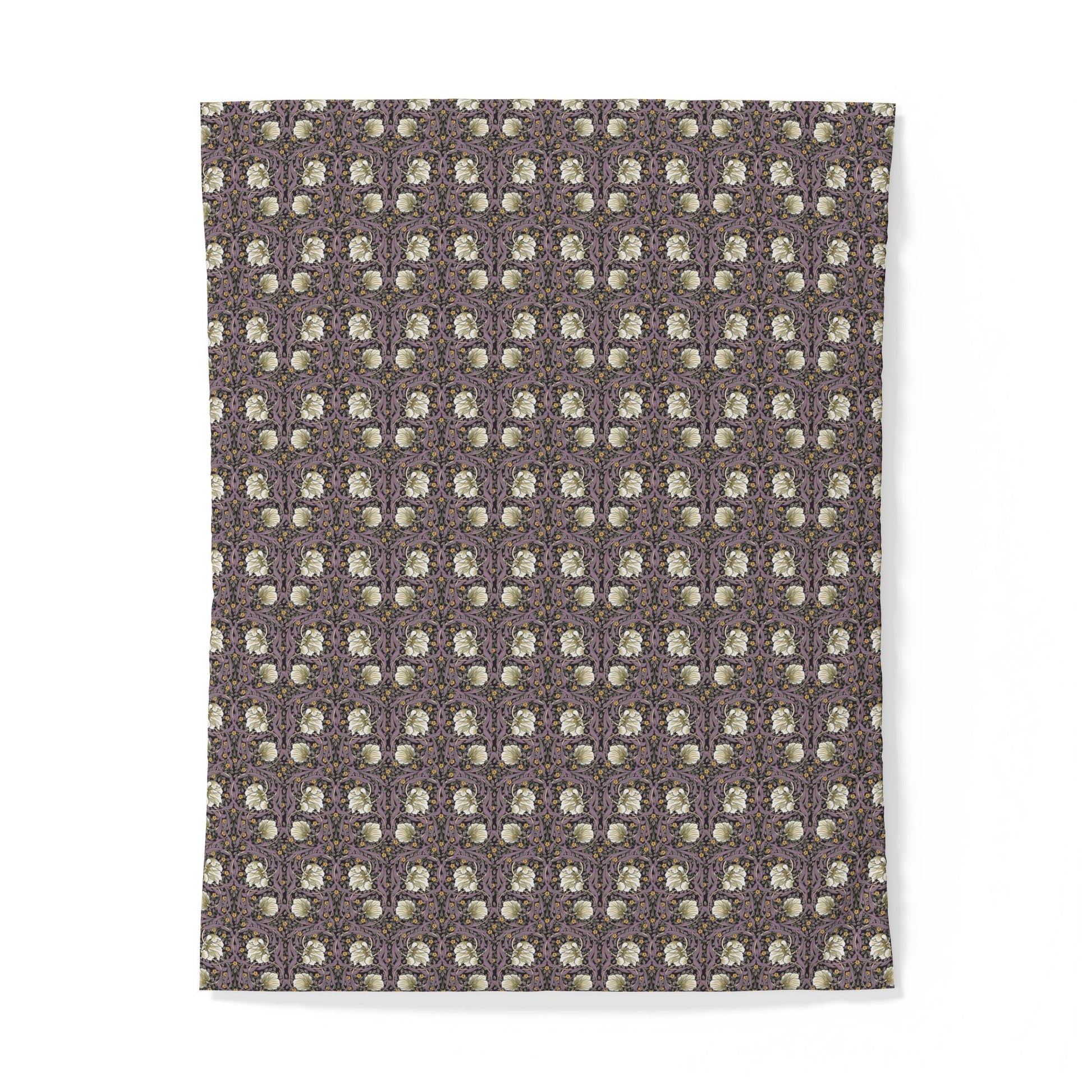 Patterned cotton fabric duvet cover on a white background