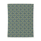 Floral patterned cotton duvet cover on a white background
