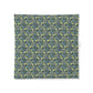 Fabric cotton duvet cover with a floral pattern on a white background