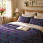 Cotton Duvet Cover inspired by William Morris - Seaweed Collection (Pink Flower)
