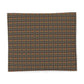 Patterned cotton duvet cover with geometric design on a plain background