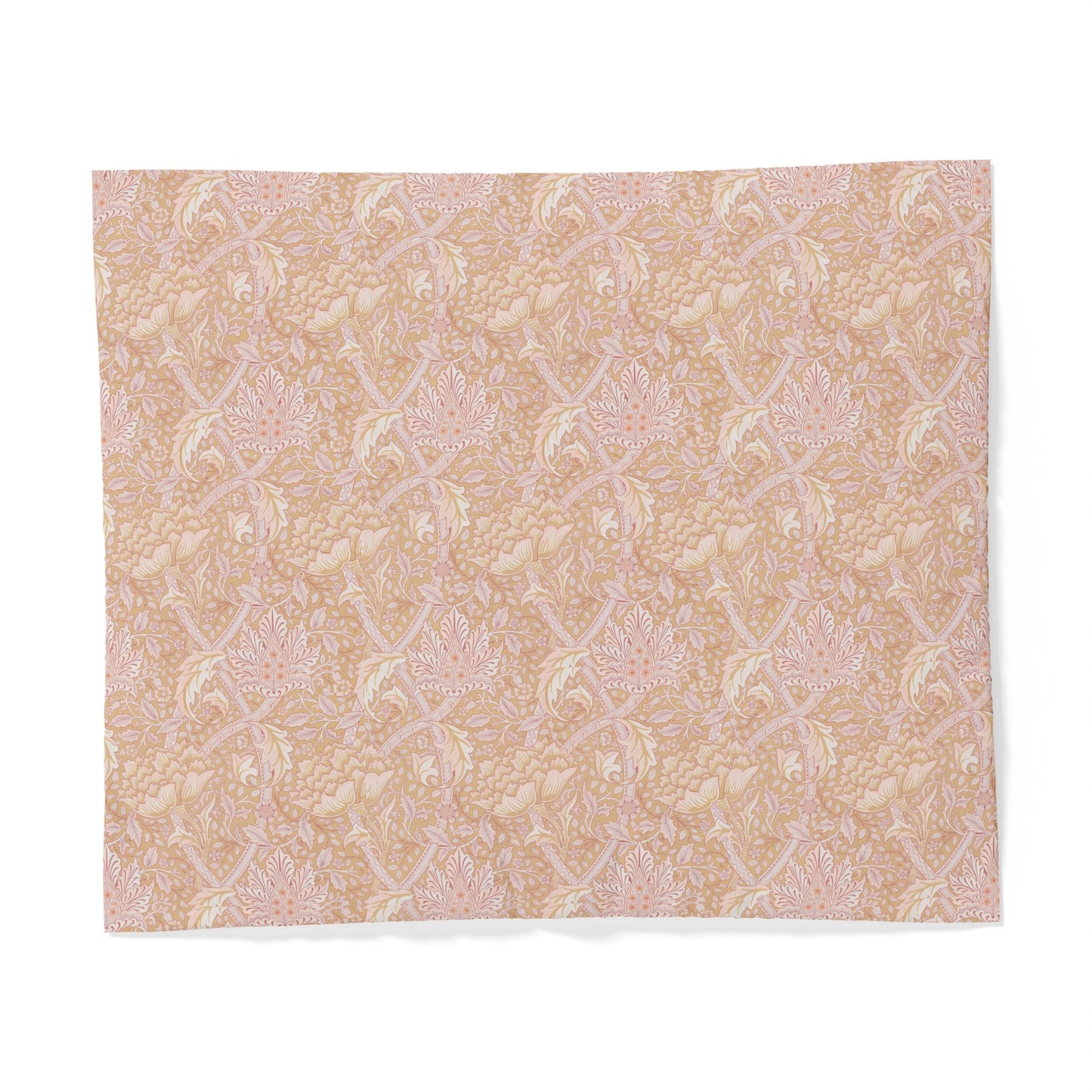 Patterned cotton fabric duvet cover on a white background