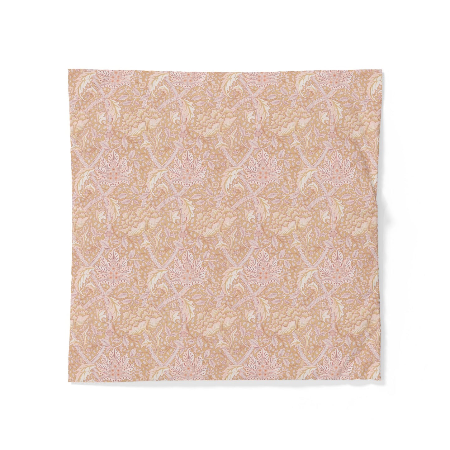Patterned fabric swatch on a white background