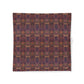 A square fabric item, likely a bandana or napkin, featuring an intricate, symmetrical bohemian-style pattern in deep purple, burgundy, and gold tones, displayed flat against a white background.