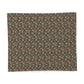 Floral patterned fabric on a white background