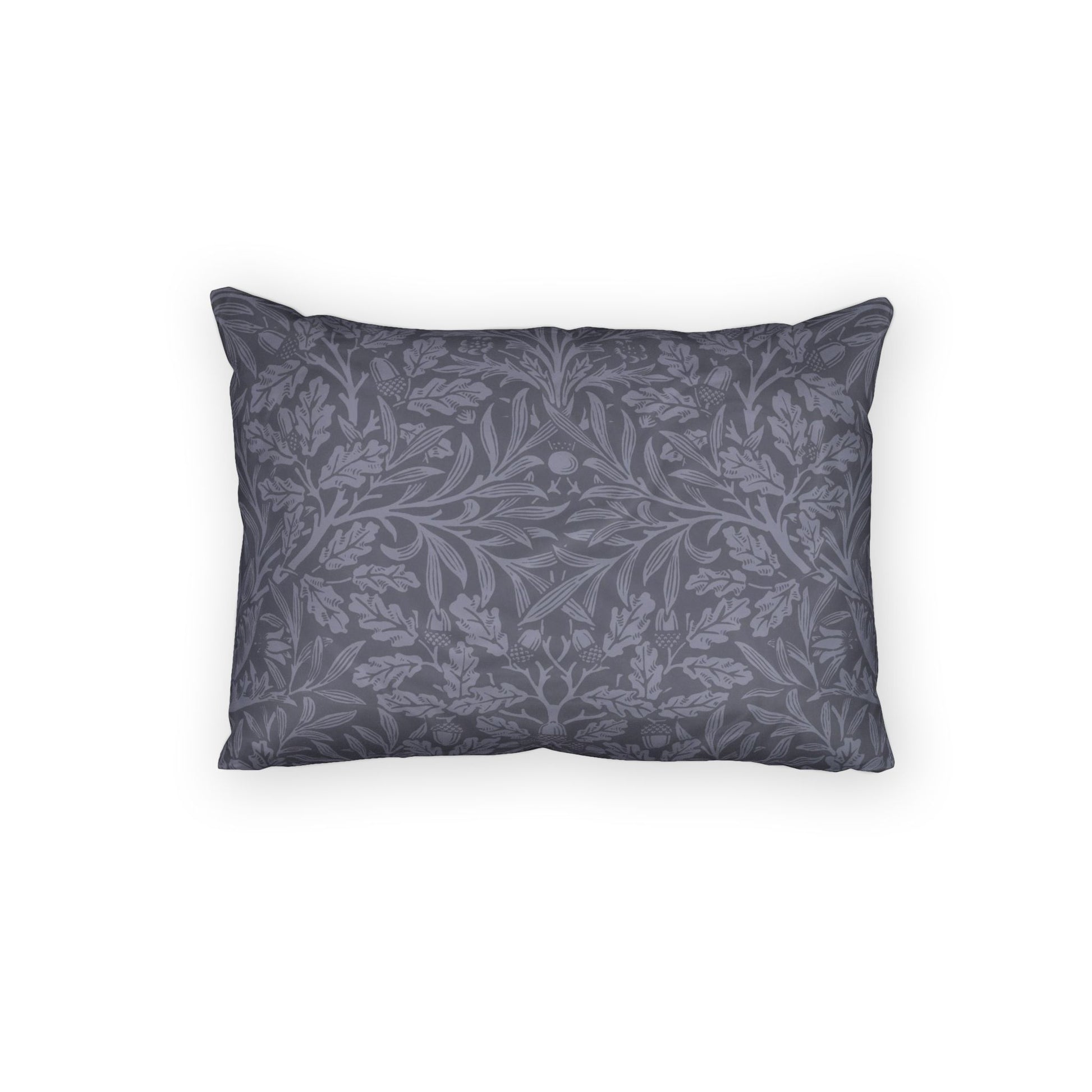 Decorative pillow with floral pattern on a white background