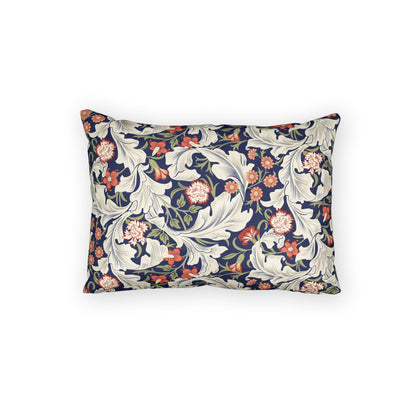 Floral patterned pillow on a white background