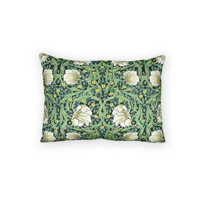 Decorative pillow with floral pattern on a white background