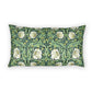 Decorative pillow with floral pattern on a white background