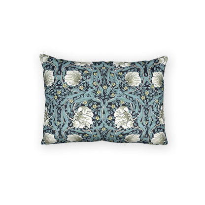 Decorative pillow with floral pattern on a white background