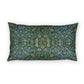 Dark brown satin pillow on a white background