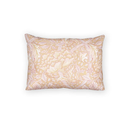 Decorative pillow with floral pattern on a white background