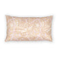 Decorative pillow with floral pattern on a white background