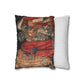 Decorative pillow with intricate design on a white background