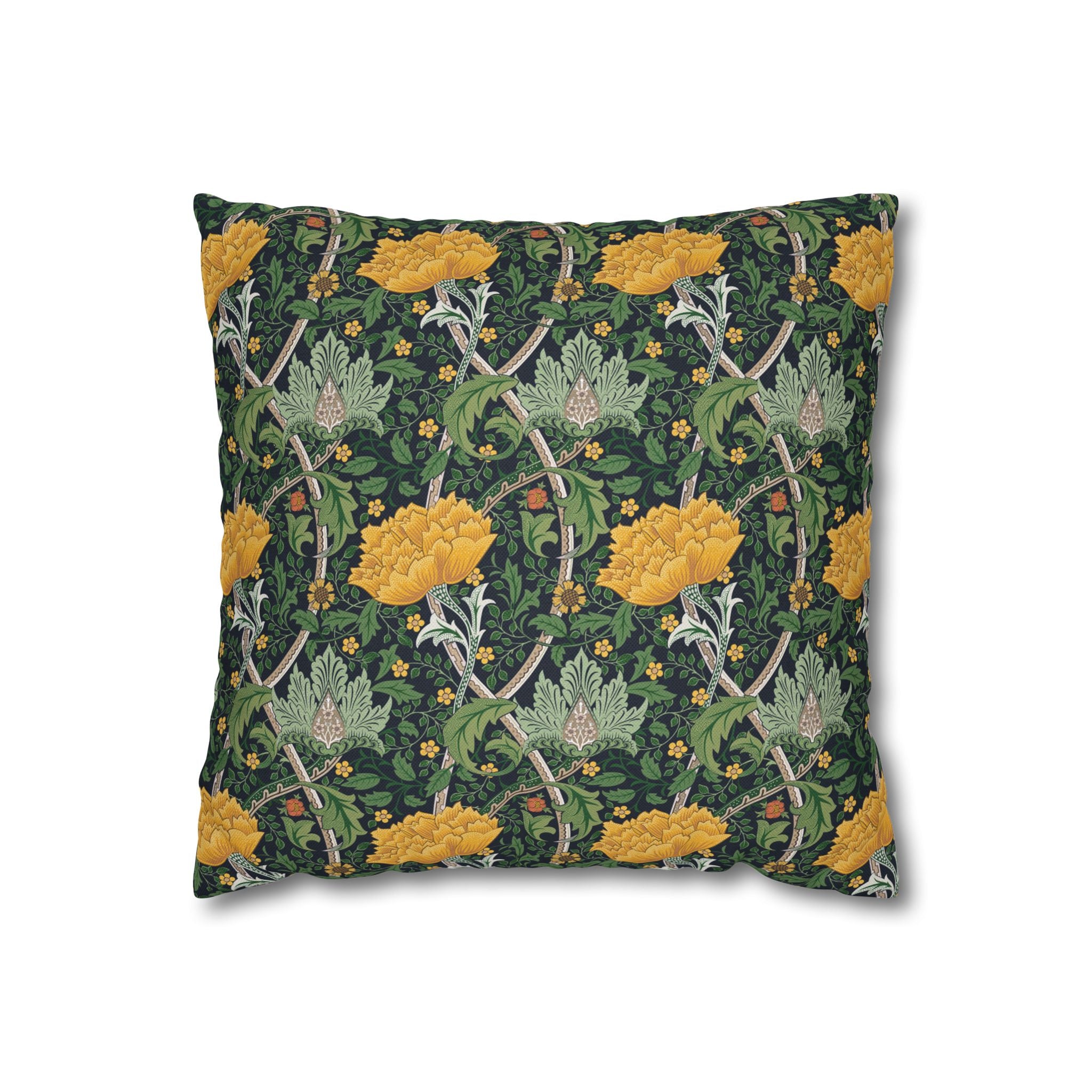 Cushion Cover by William Morris - Chrysanthemum Collection (Yellow