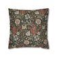 Decorative pillow with floral pattern on a white background