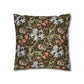Decorative pillow with floral pattern on a white background