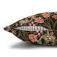 Decorative pillow with floral pattern on a white background