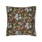 Decorative pillow with floral pattern on a white background