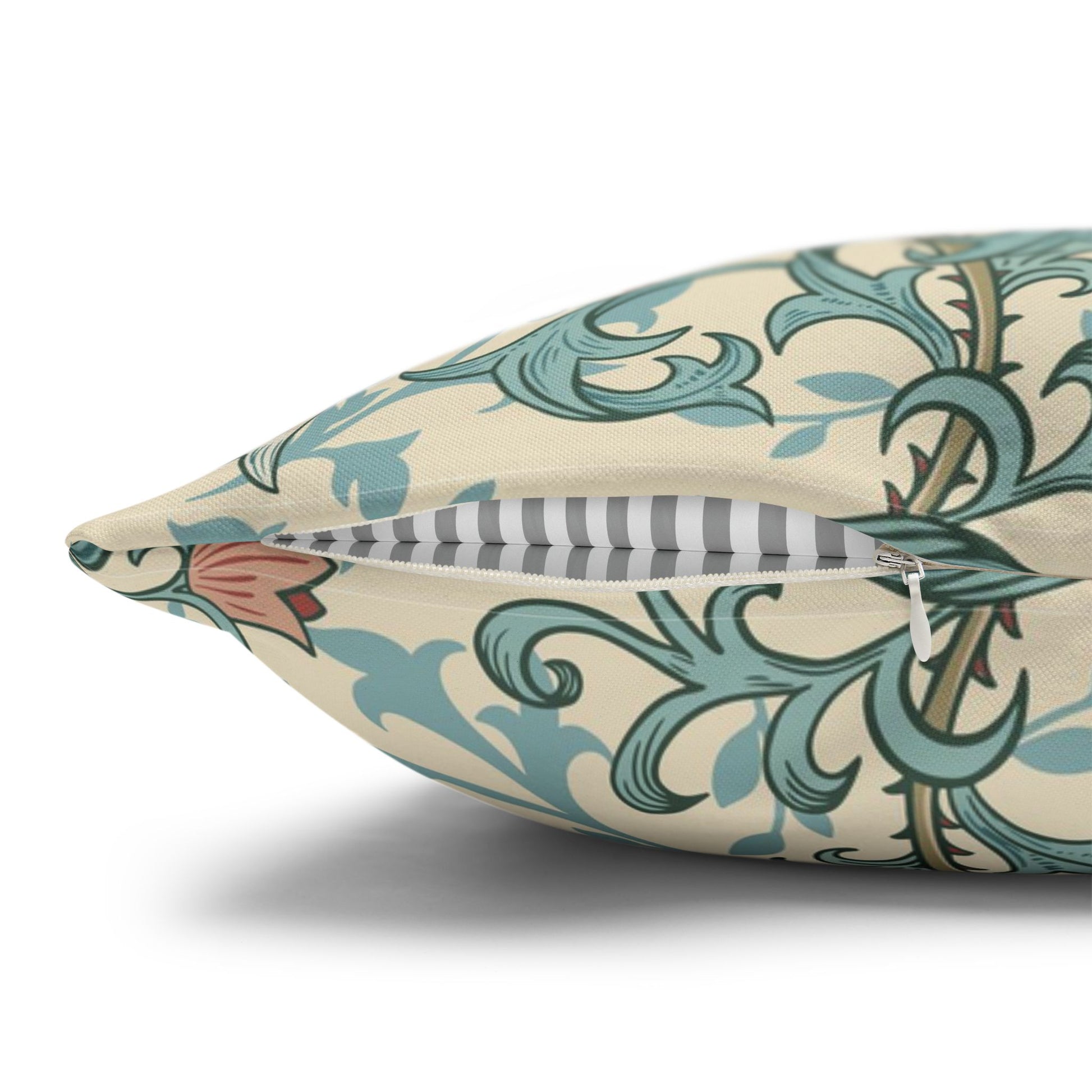 Decorative pillow with intricate pattern on a white background