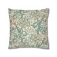 Decorative pillow with floral pattern on a white background