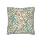 Decorative pillow with floral pattern on a white background