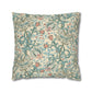 Decorative pillow with floral pattern on a white background